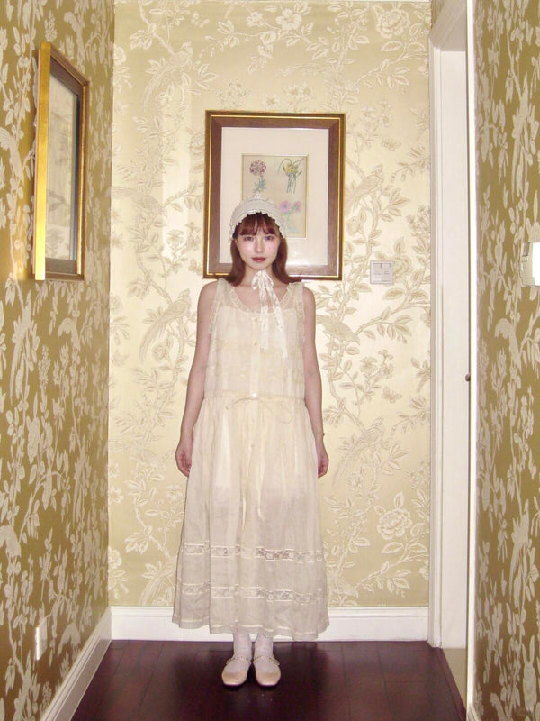 August Unicorn Swedish Summer 100% Linen Midi Dress