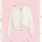 Sleepy Fairy Floral Deer Hoodie And Flare Pants Set