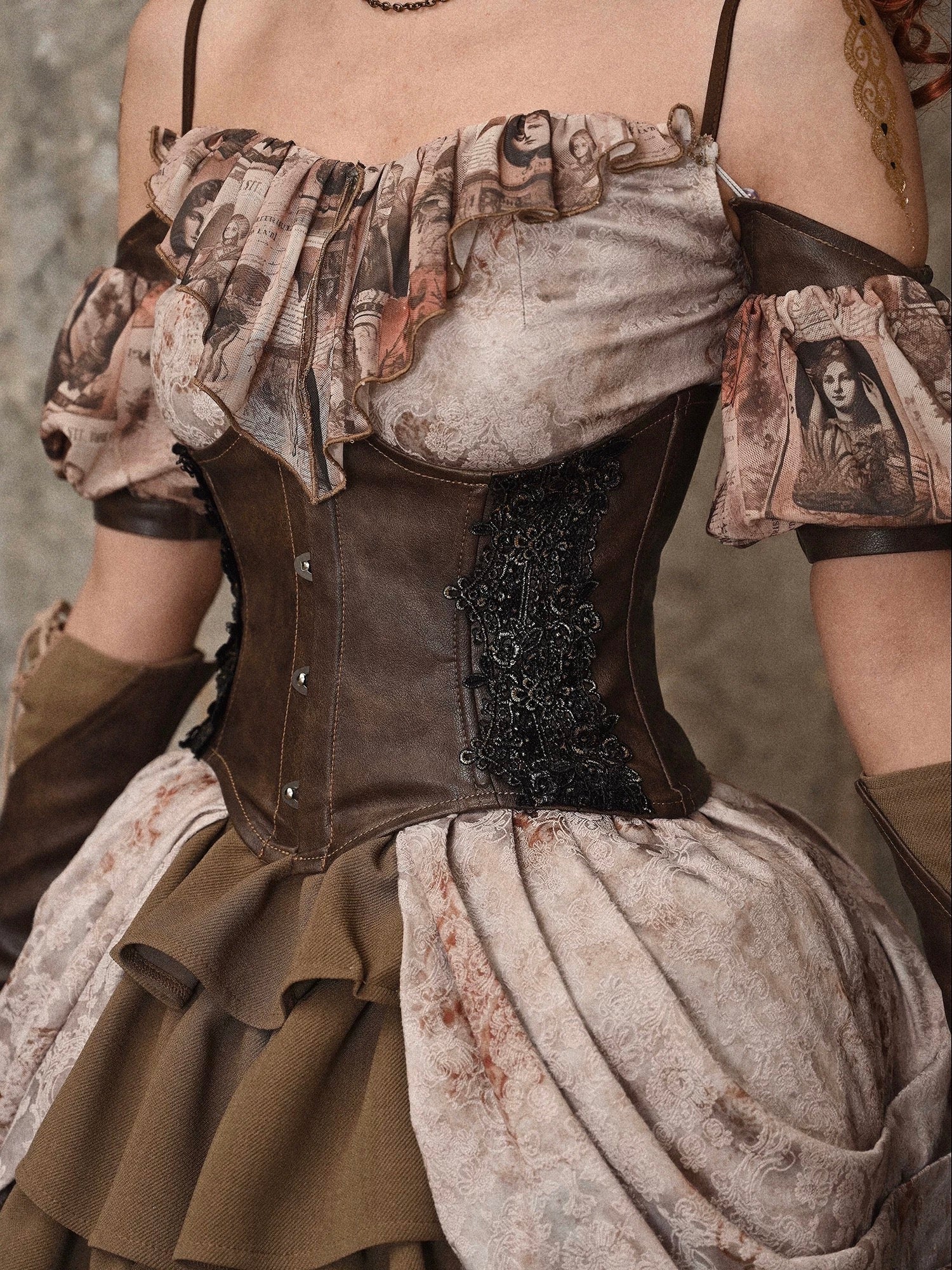 Get trendy with [Blood Supply] Dragon Era steampunk PU corset belt - Crop Top available at Peiliee Shop. Grab yours for $38 today!