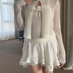 Get trendy with [Pacific Position] My Heart Is Full Of Dreams - Alpaca And Wool Sweater Set Christmas - Cardigan available at Peiliee Shop. Grab yours for $65 today!
