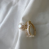 Get trendy with Love Me Like You Do Crystal 9-10mm Freshwater Pearl Ring -  available at Peiliee Shop. Grab yours for $19.90 today!