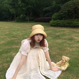 August Unicorn Swedish Summer 100% Linen Midi Dress