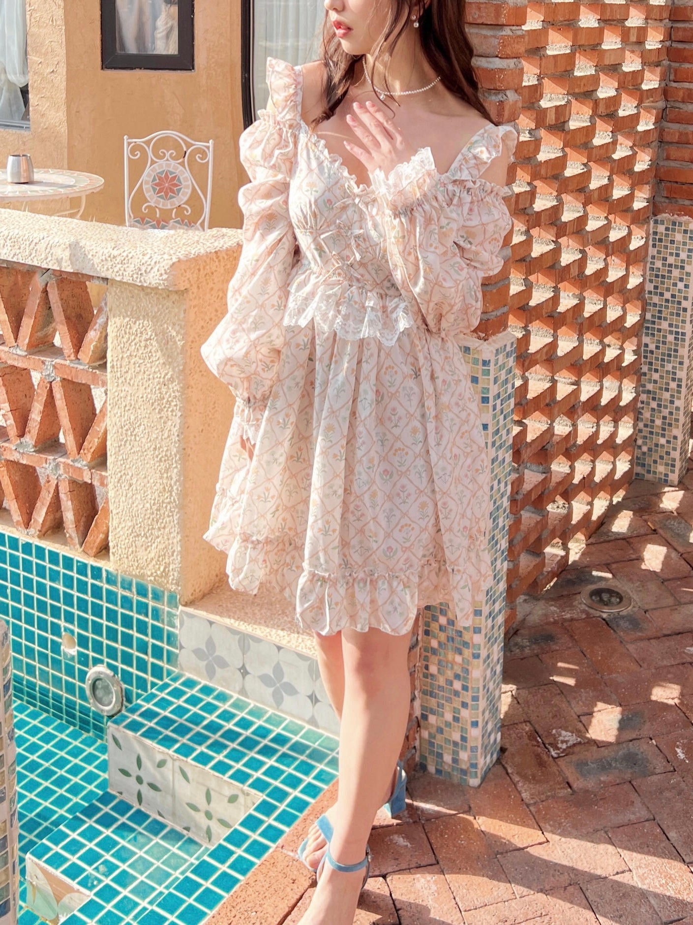Get trendy with [SALE] Summer dreamland floral mini dress - Dresses available at Peiliee Shop. Grab yours for $26.80 today!