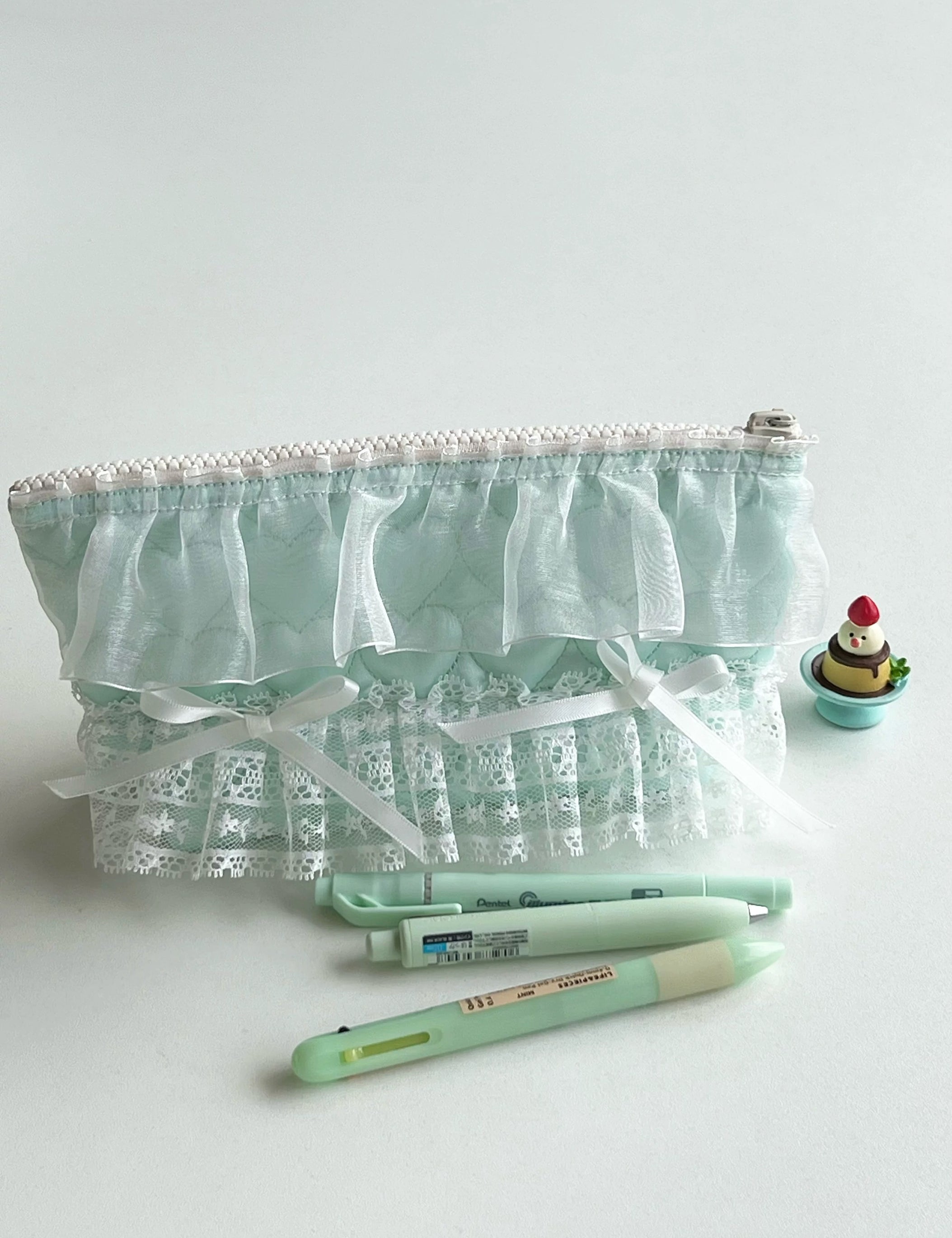 Get trendy with Mojito Dance Lace Pencil Case Makeup Beauty Bag - Bag available at Peiliee Shop. Grab yours for $14 today!