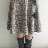 SicAstra Autumn Forest Mori Kei floral jacquard Skirt