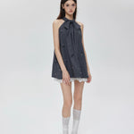 Get trendy with I don’t care about you - mini dress set made with suit fabric -  available at Peiliee Shop. Grab yours for $48 today!