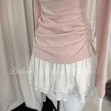 Get trendy with [Peiliee Design] Soft Girl Era 2 in 1 sweater mini dress - Apparel & Accessories available at Peiliee Shop. Grab yours for $45 today!