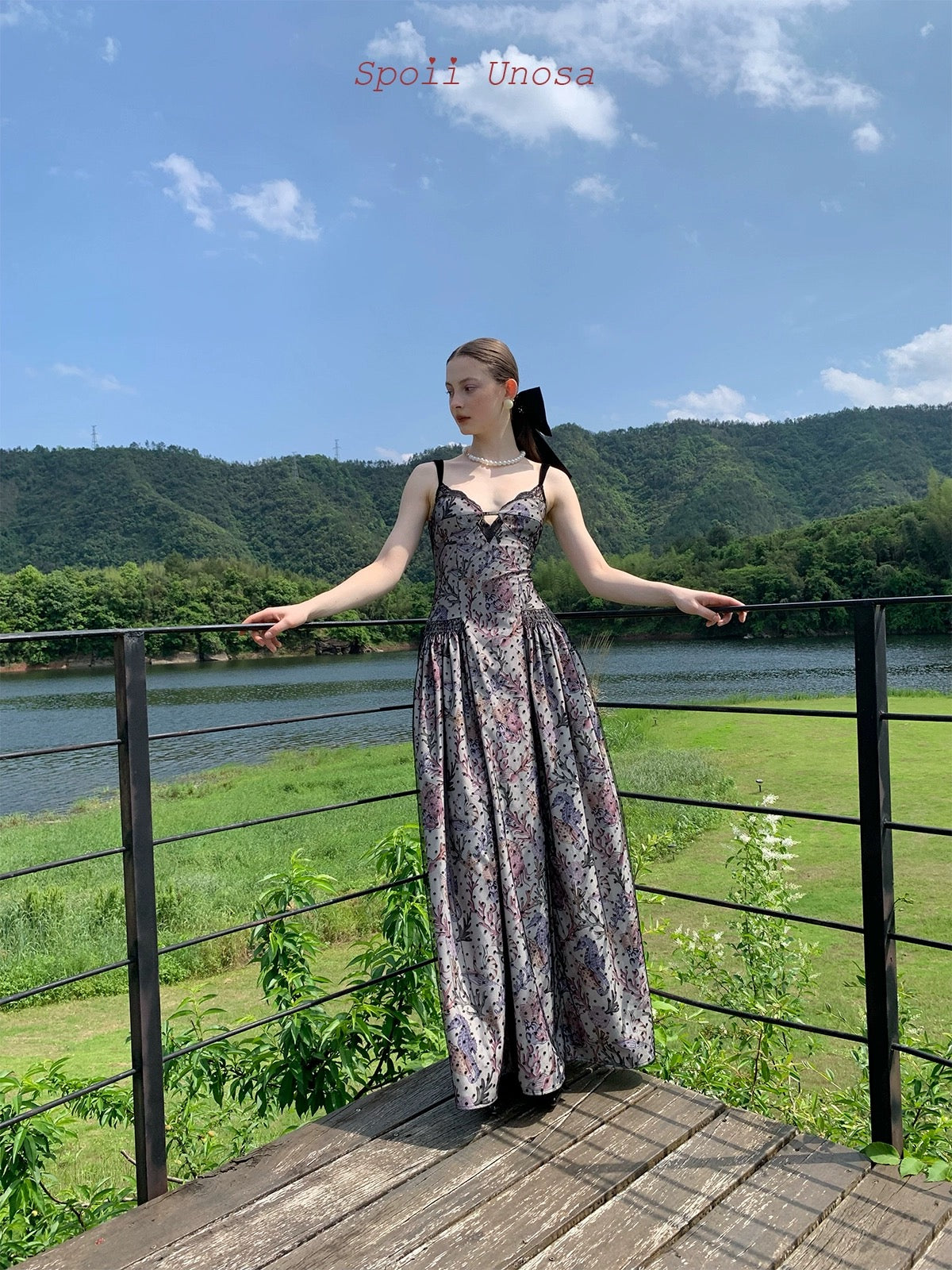 Get trendy with [SPOII UNOSA] Imperial Baroque French Lace Floral MIDI Dress Gown -  available at Peiliee Shop. Grab yours for $0.10 today!