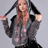 Evil Tooth Pirate Bunny Zipped Hoodie