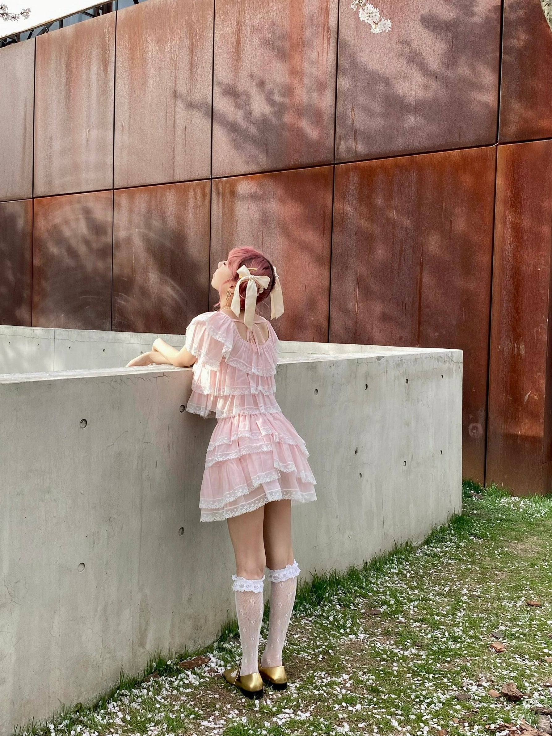 Get trendy with [August Unicorn] The blooming dream crop top and skirt set - Dresses available at Peiliee Shop. Grab yours for $68 today!