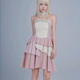 Get trendy with Rose Island AW24 Elf Guardian - The Girl Fairy Angel Mini Dress - Crop Top available at Peiliee Shop. Grab yours for $38 today!