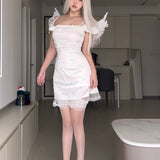 [Valentines Day Offer] Heavenly Sin Angel Mini Dress