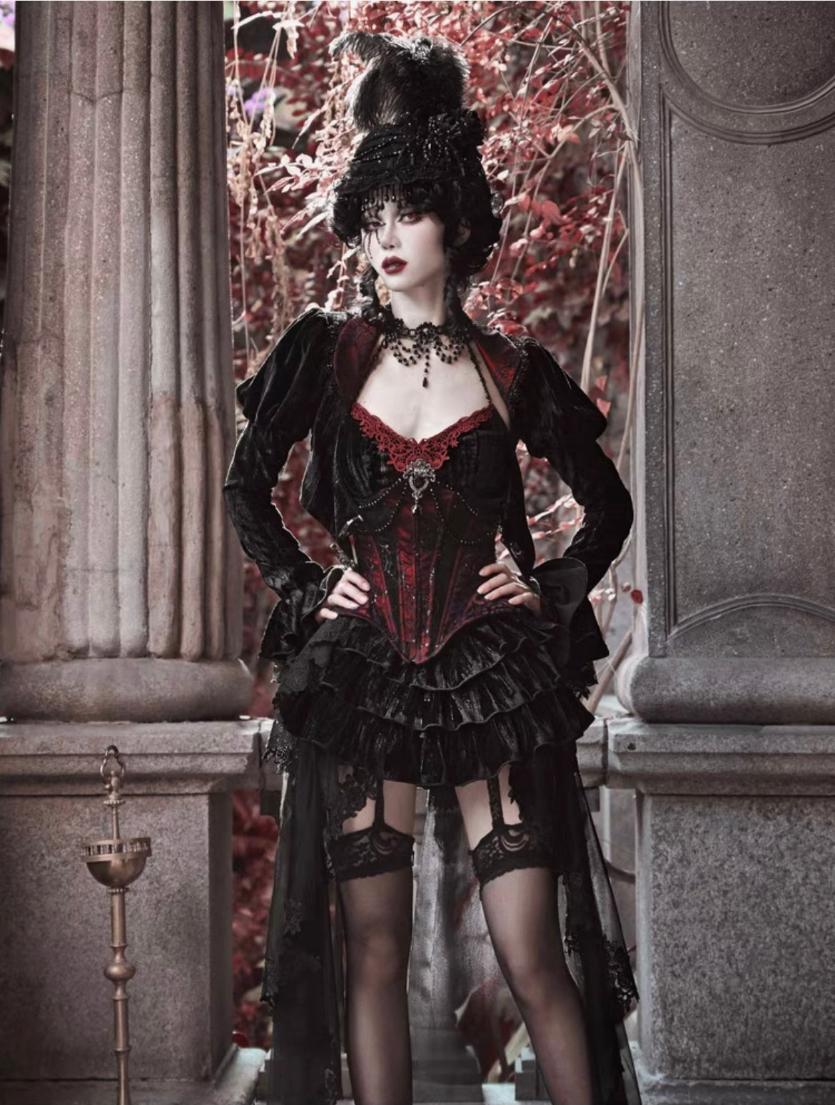 Get trendy with [Blood Supply] Halloween Court Cardigan - Clothing available at Peiliee Shop. Grab yours for $47 today!