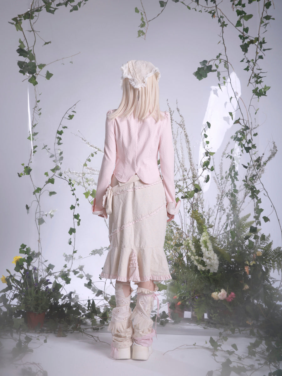 Get trendy with [Rose Island] Cottage Garden Mermaid Tail Cotton Long Skirt - Dress available at Peiliee Shop. Grab yours for $60 today!