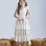 Rose Island White Twin Souls Knight Midi Dress