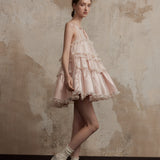 Fa Sogno Mélodie de Tulle Bellet Ruffle Dress