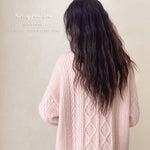 Get trendy with Angelic Sakura pink soft knitting sweater cardigan - Sweater available at Peiliee Shop. Grab yours for $25.50 today!