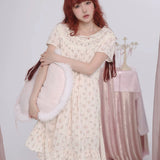 [Rose Island] Rosy Angels Floral Cotton Dress