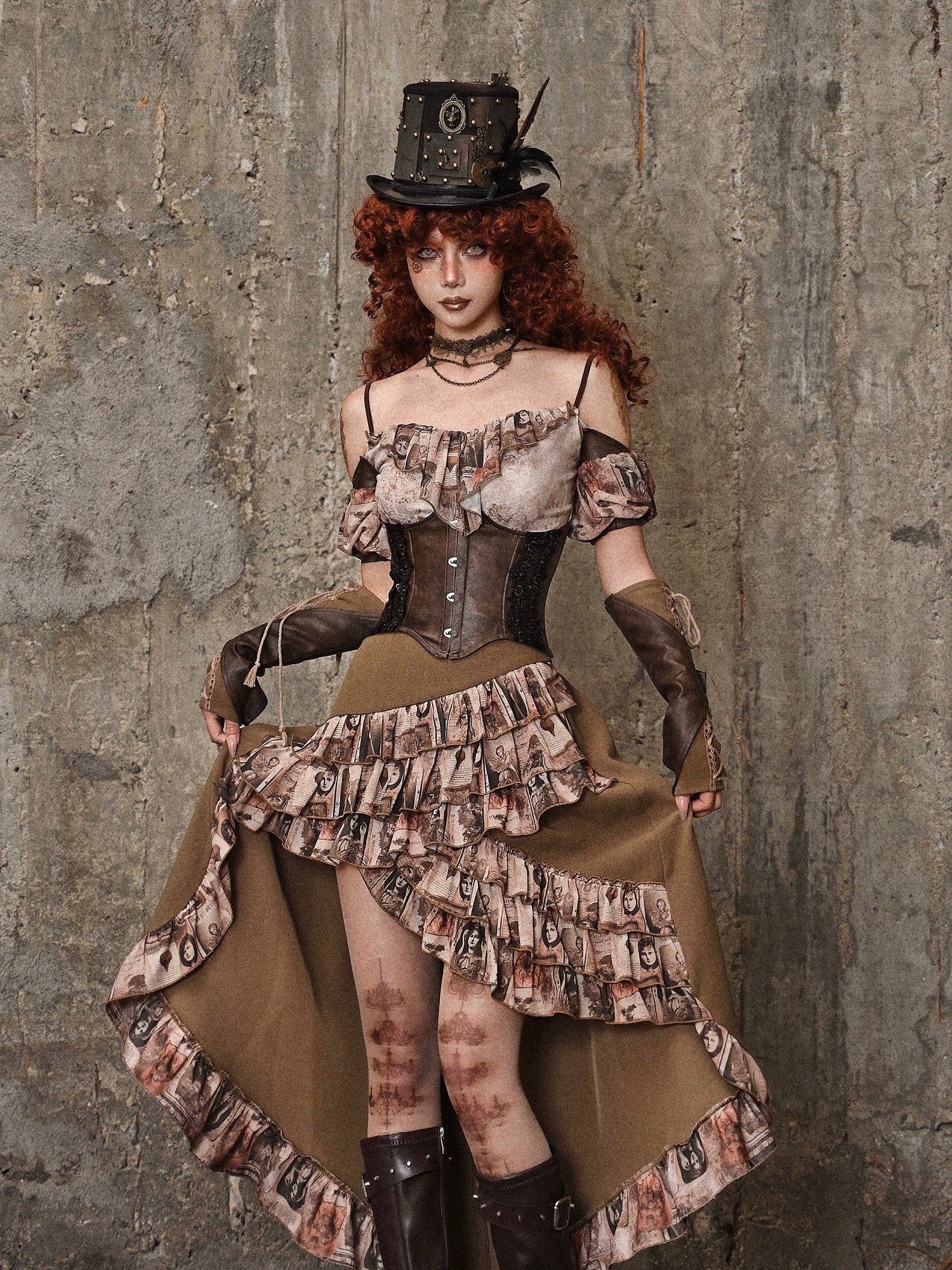 Get trendy with [Blood Supply] Dragon Era steampunk PU corset belt - Crop Top available at Peiliee Shop. Grab yours for $38 today!