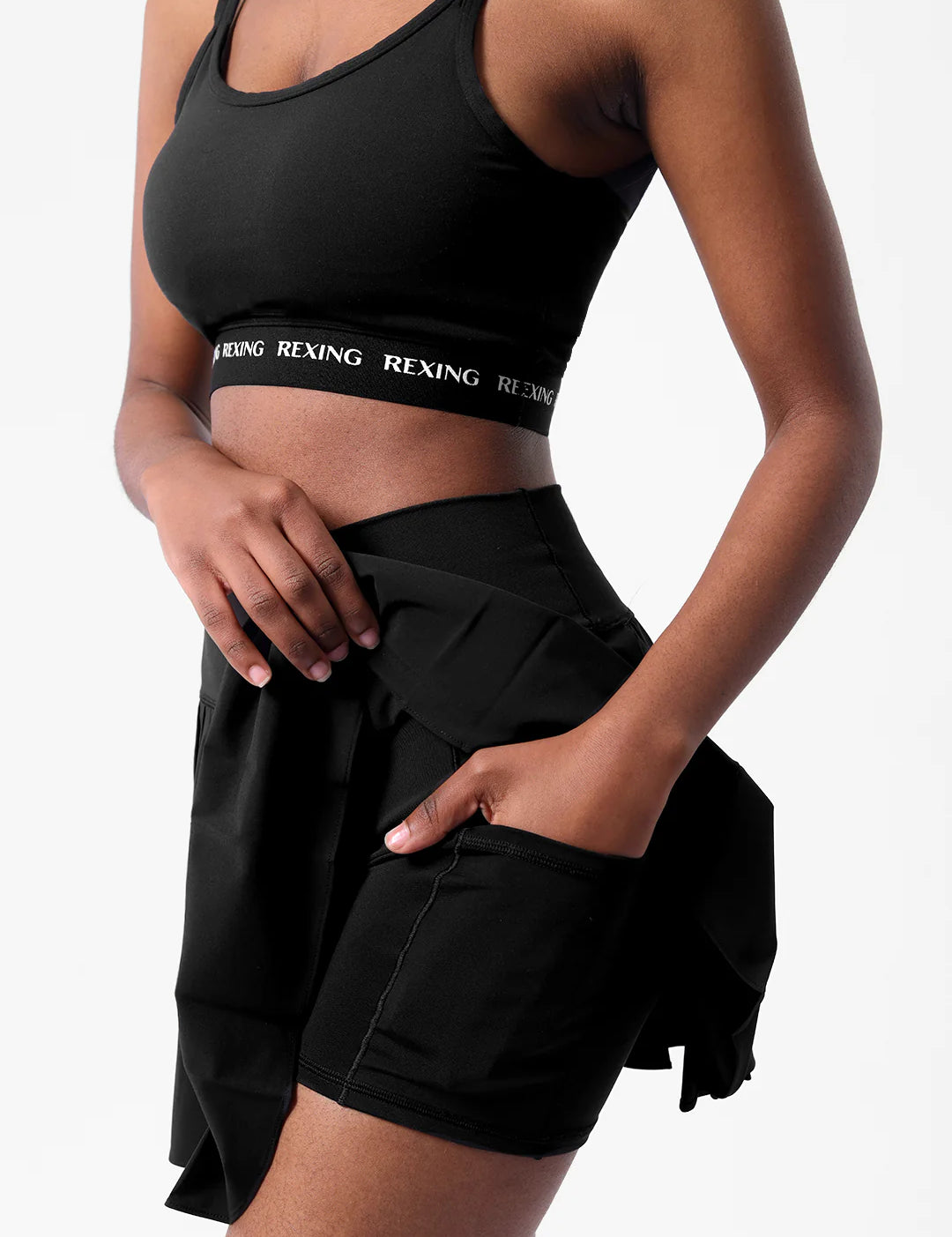 Get trendy with [Rexing x Peiliee Sport] Tennis Girl Breathable Tennis Skirt with Inner Shorts and Pockets -  available at Peiliee Shop. Grab yours for $36 today!