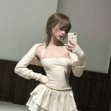 SheepKiss Annie Soft Girl Vest Cardigan Set