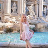 Rose Island Rose Petal Ballet Mini Dress