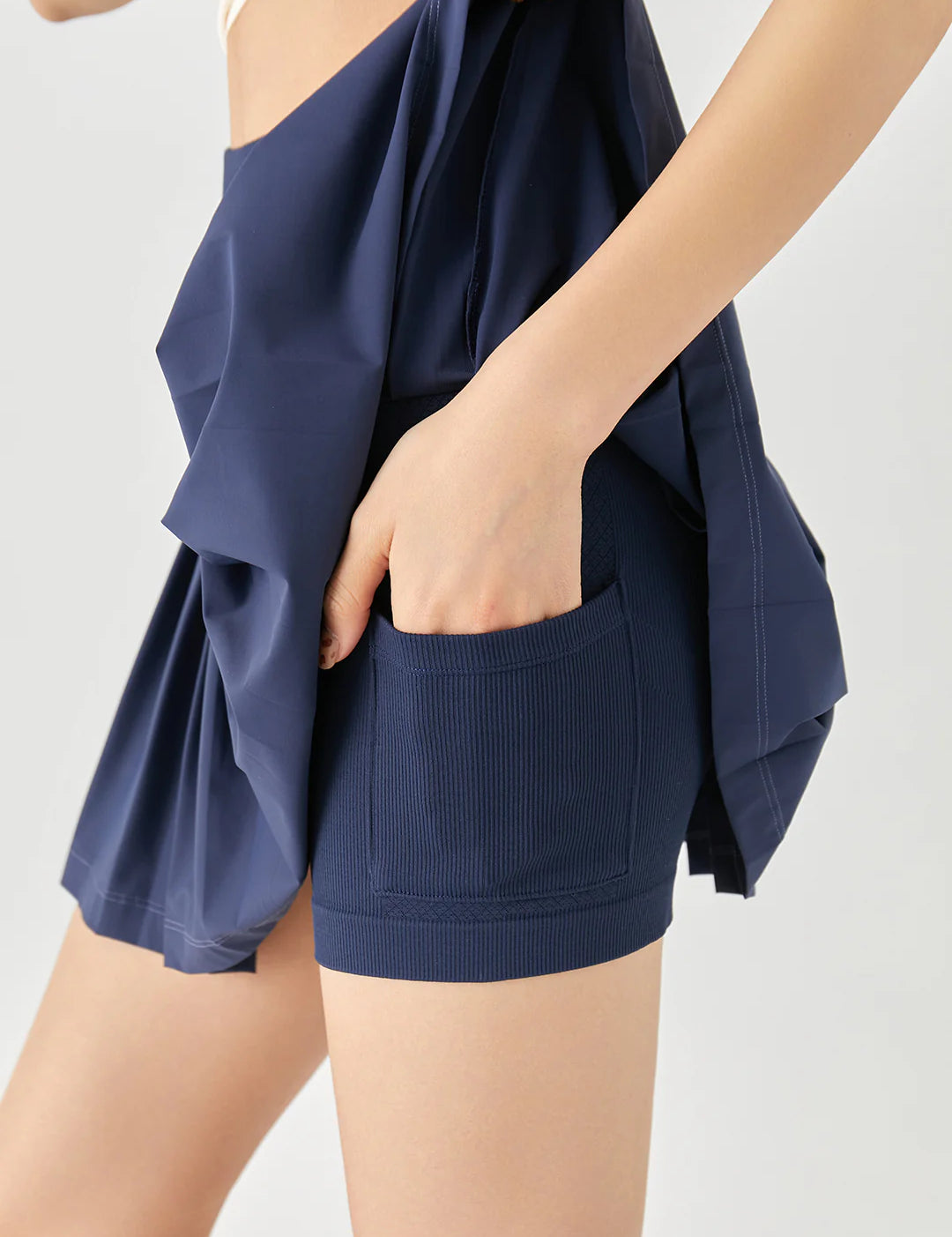 Get trendy with [Rexing x Peiliee Sport] Tennis Girl Seamless High-Waisted Pleated Skirt with Built-in Shorts -  available at Peiliee Shop. Grab yours for $36 today!