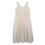 August Unicorn Swedish Summer 100% Linen Midi Dress