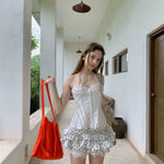 Get trendy with [SPOII UNOSA] Angelic Romance Corset Top -  available at Peiliee Shop. Grab yours for $70 today!