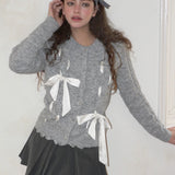 MineBeThyVers Ribbon Knitting Sweater