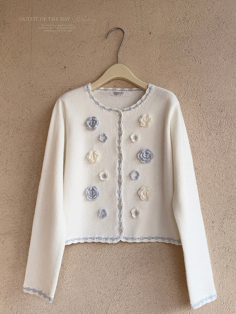 Get trendy with Snow White’s Floral Knitted Cardigan - Sweater available at Peiliee Shop. Grab yours for $23 today!