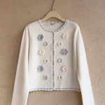Get trendy with Snow White’s Floral Knitted Cardigan - Sweater available at Peiliee Shop. Grab yours for $23 today!