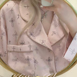 KittenClaw Pink Dream Cross Tencel Lyocell Pajama Set