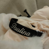 Custom Name Sugar Denim Babydoll Hairband Handmade Gift