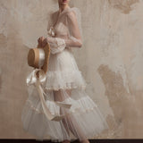 Fa Sogno Lueur de Lune Layered Tulle Skirt