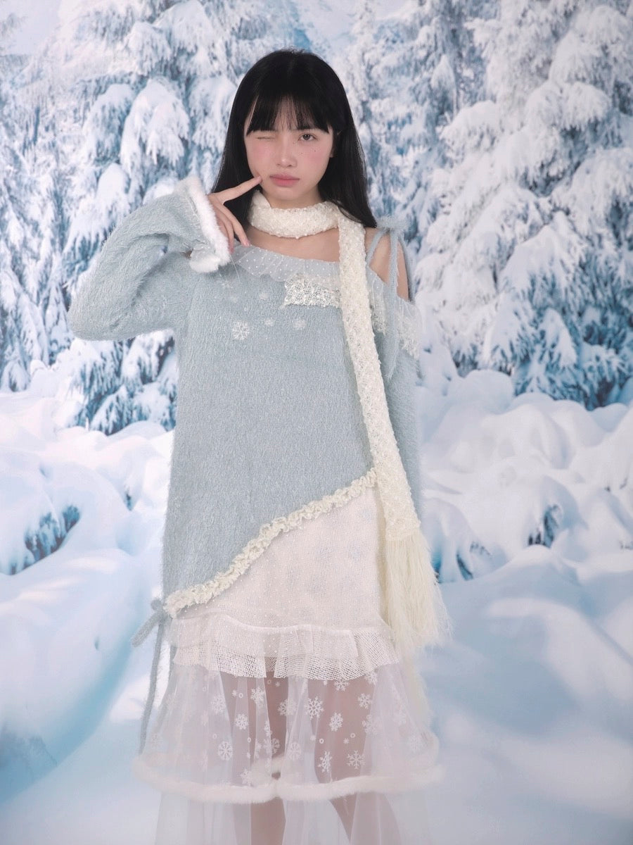 Get trendy with [Rose Island]Snowy Feather Tassel Faux Fur Scarf - Coats & Jackets available at Peiliee Shop. Grab yours for $19.90 today!