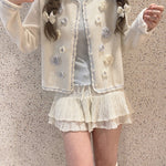 Get trendy with Snow White’s Floral Knitted Cardigan - Sweater available at Peiliee Shop. Grab yours for $23 today!