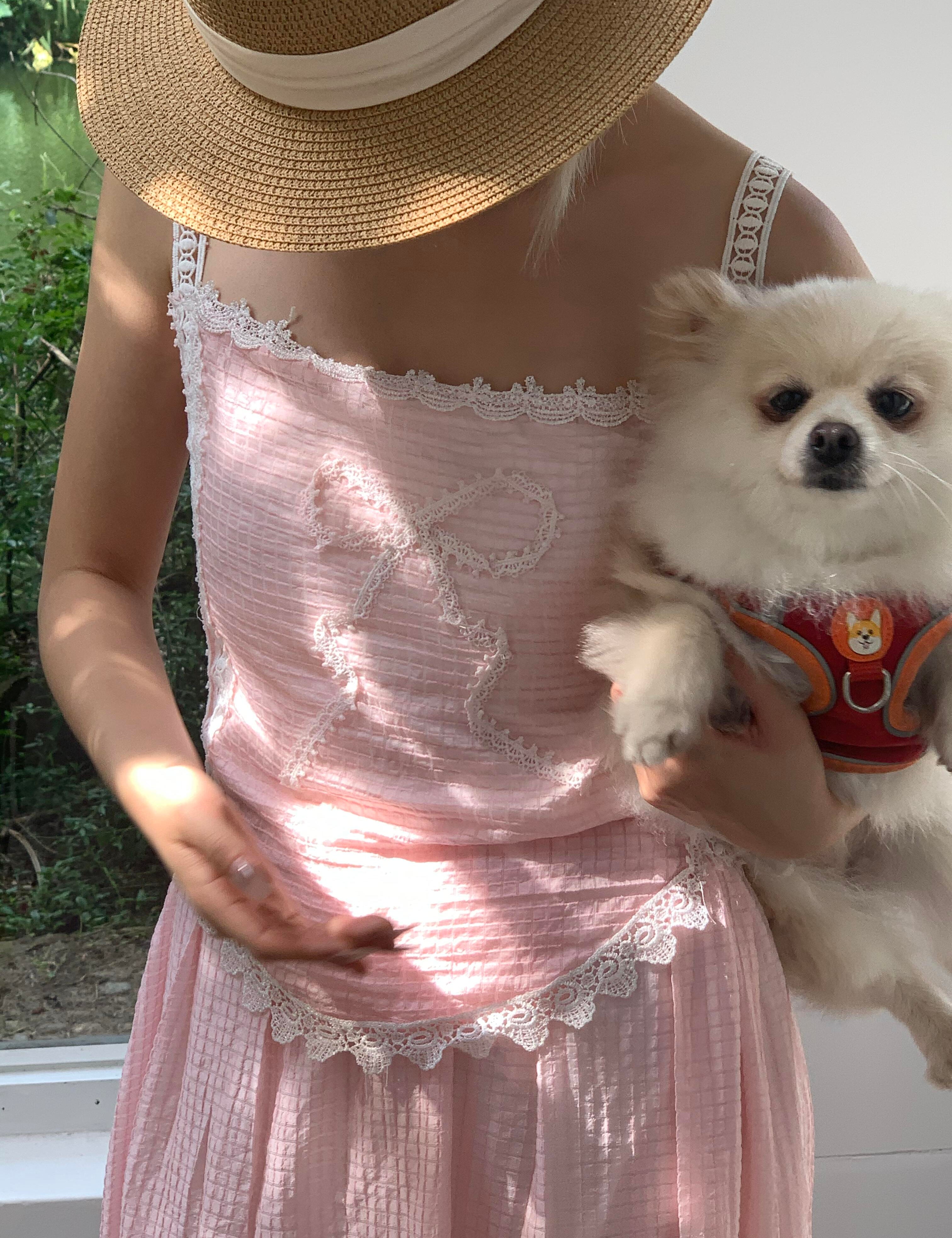 Get trendy with [Tailor Made] Sakura Cottage Crop Top Set -  available at Peiliee Shop. Grab yours for $38 today!