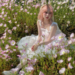 Get trendy with [August Unicorn] Angelic Mist Handmade Outer Dress - Dresses available at Peiliee Shop. Grab yours for $116 today!