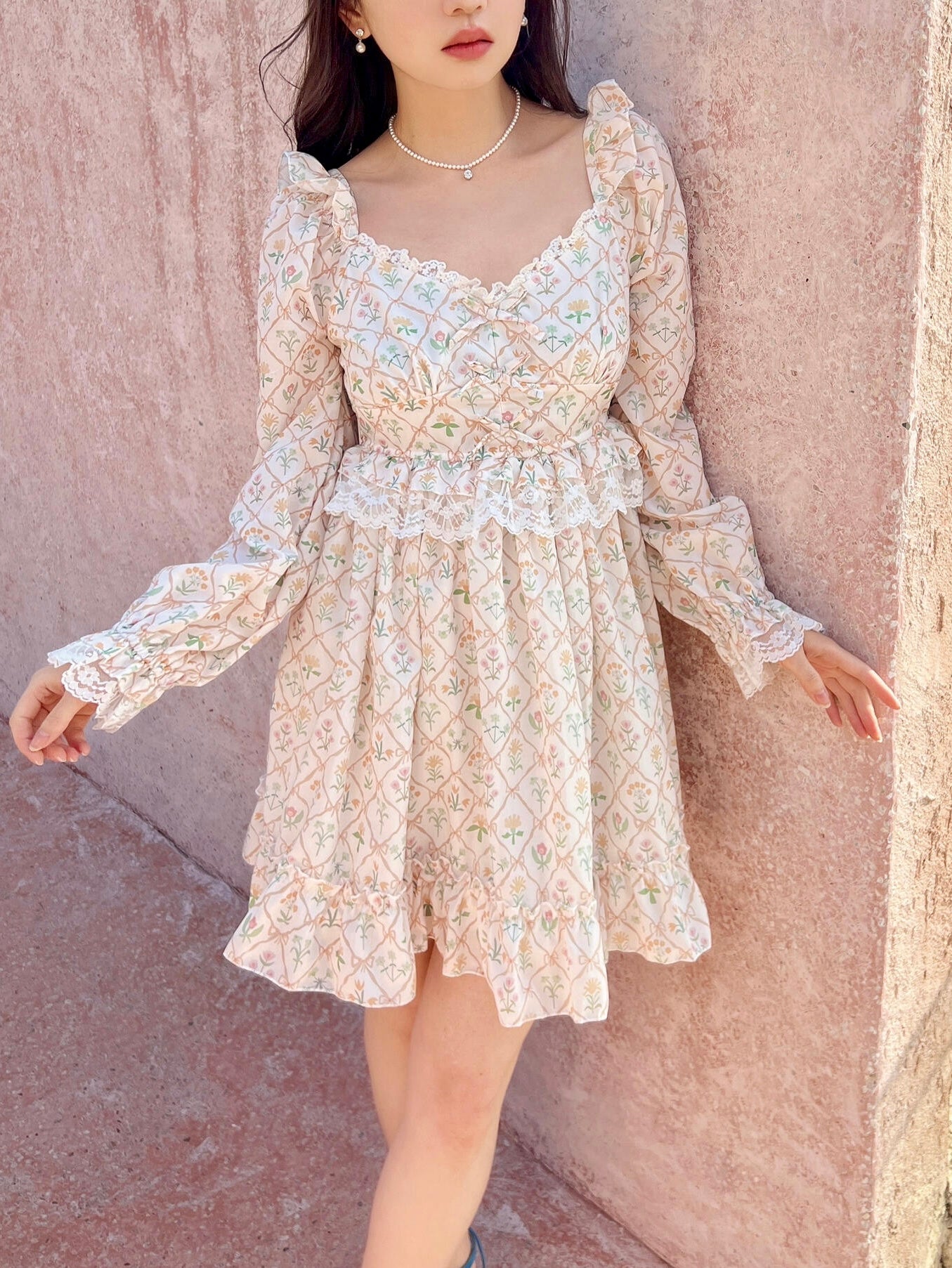 Get trendy with [SALE] Summer dreamland floral mini dress - Dresses available at Peiliee Shop. Grab yours for $26.80 today!