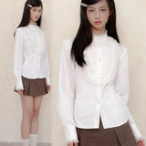KiraYura • Victorian Ribbon Cotton Blouse Shirt