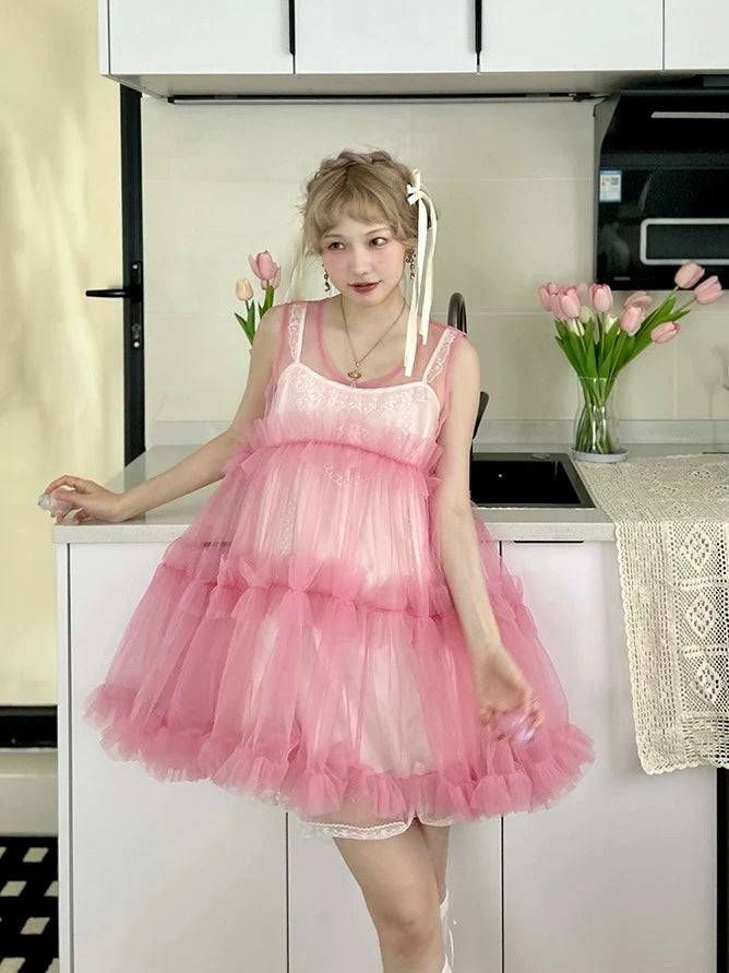Get trendy with [August Unicorn] I’m not just a girl - transparent outer mini dress Christmas - Dresses available at Peiliee Shop. Grab yours for $62 today!