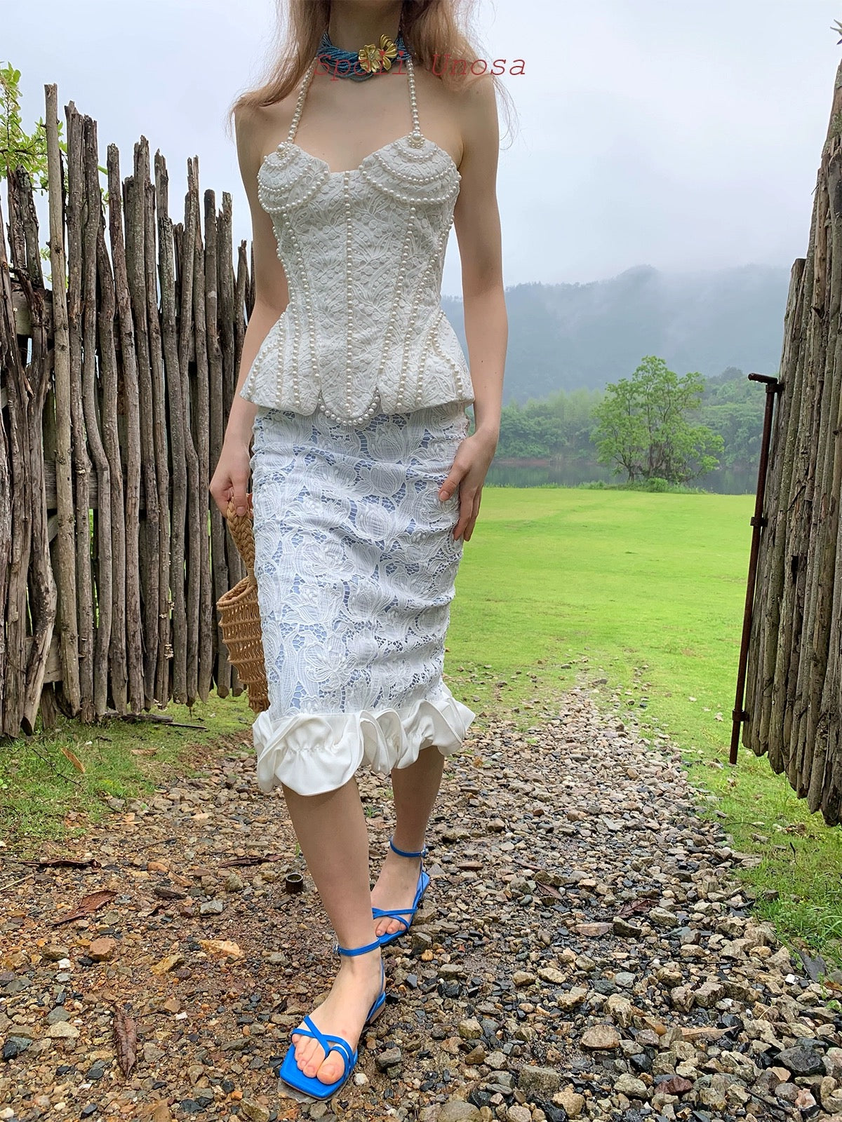 Get trendy with [SPOII UNOSA] Angelic Romance Corset Top -  available at Peiliee Shop. Grab yours for $70 today!