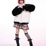 Get trendy with Evil Tooth Kawaii Panda Look Faux Fur Hoodie Coat Christmas -  available at Peiliee Shop. Grab yours for $78 today!