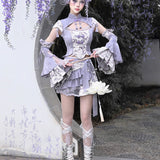 Get trendy with [Blood Supply] Dragon Wisteria Lolita Fashion Shorts - Skirt available at Peiliee Shop. Grab yours for $45 today!