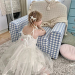 Get trendy with [August Unicorn] Angel Shell Princess transparent outer dress - Dresses available at Peiliee Shop. Grab yours for $105 today!