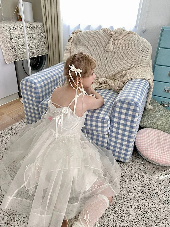 Get trendy with [August Unicorn] Angel Shell Princess transparent outer dress - Dresses available at Peiliee Shop. Grab yours for $105 today!