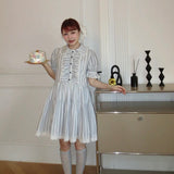 August Unicorn Wonderland Maid Stripe Dress