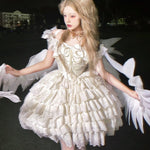 Get trendy with [leoniegirl]Angel Girl Princess Mini Dress - Clothing available at Peiliee Shop. Grab yours for $45.90 today!