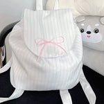 Get trendy with Ballerina Ribbon Cotton Backpack - Gloves available at Peiliee Shop. Grab yours for $18 today!